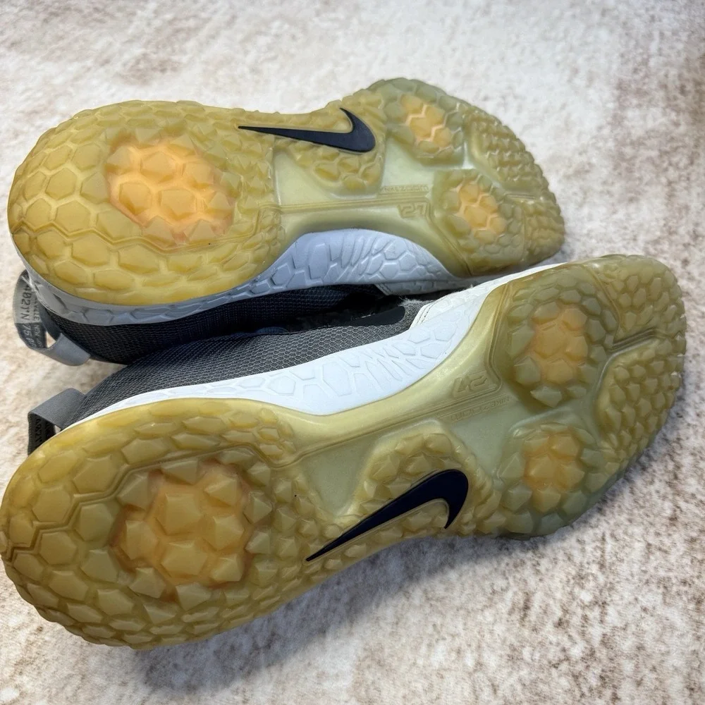 Nike Force Zoom Trout 5 Turf Shoes Pure Platinum Men's Size 15 2018 AH3374-004